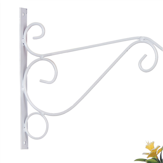 Plant Hanging Hooks Decorative Iron Wall Hooks Plant Hanging Hangers, White, Large