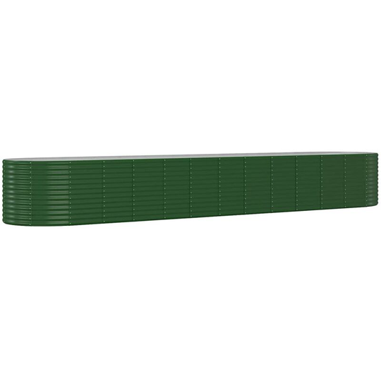 Garden Planter Powder-coated Steel 507x100x68 cm Green Vidaxl Green