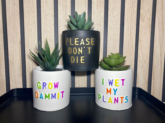 Novelty Plant Pot | Plant & Rest House Warming Gift New Home Teacher End Of Term Nursery Staff