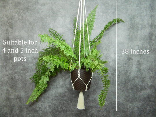 Do It Yourself, 5 Plant Holders in 1 Craft Kit, Macrame Hanger With Tassel, Hanging Planter Wall Art, Diy