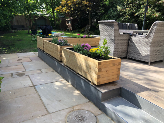 145cm Large Long Wooden Planter
