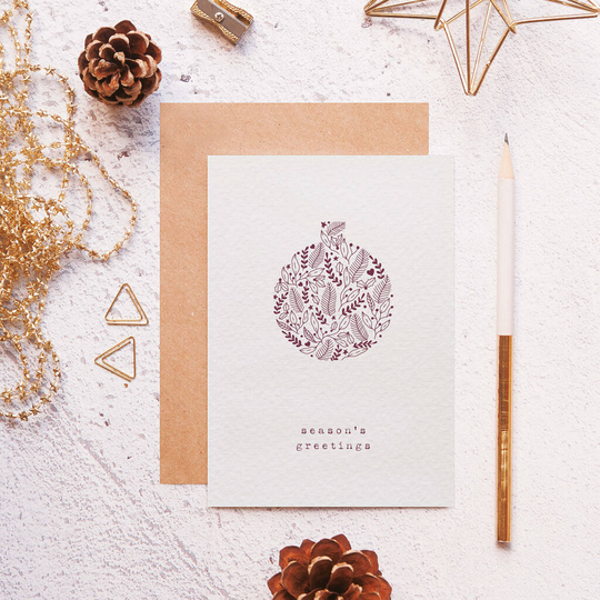Season's Greetings Christmas Card