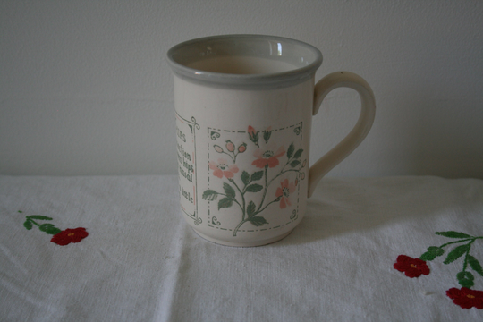 Biltons Pottery Coloroll Flower/Herb Mug, Made in England
