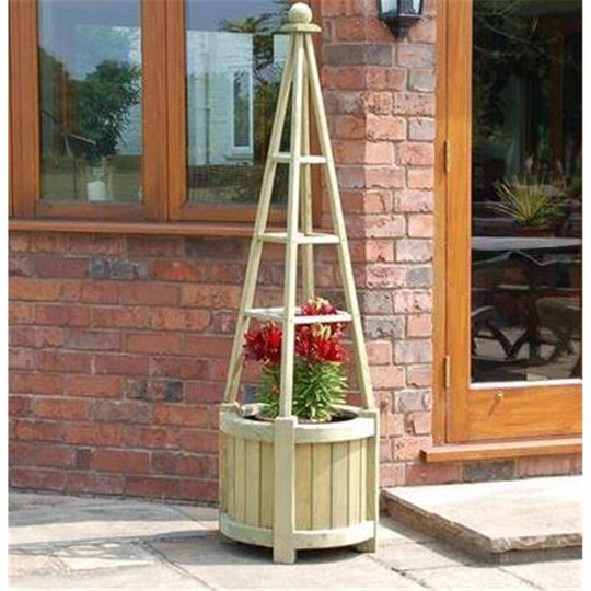 Cheshire Garden Essentials(r) - Deluxe Marberry Obelisk Planter