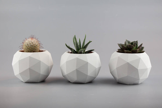 Modern Geometric Concrete Planters