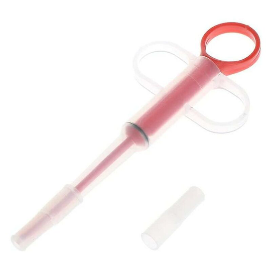 Best-bag Plastic Pet Medicine Feeder Tablet Syringe Reusable Liquid Dispensing Injector For Dogs Cats Baby Animals Feed- Red, Thsinde