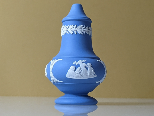 Vintage Wedgwood Jasperware Pale Blue & White Salt/Pepper Shaker