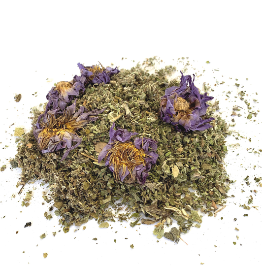 Lucid Dreaming Mix Blend Herbal Tea Blue Lotus/Nymphaea Caerulea, Marshmallow Leaf , Raspberry, Damiana, Mullein