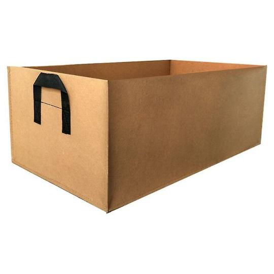 Sun Flowergb - Plant Grow Bags Vegetable Flower Pot Planter Raised Garden Planting Bed Container Home Decor (60 x 30 x 20cm) Brown