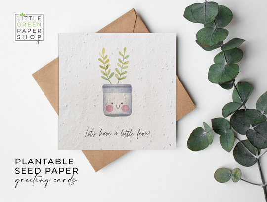 Plantable Flower Seed Paper Cards - Happy Birthday Well Done, Congratulations, Fun, Pun, Joke, Friends, Family, Eco-Friendly, Biodegradable
