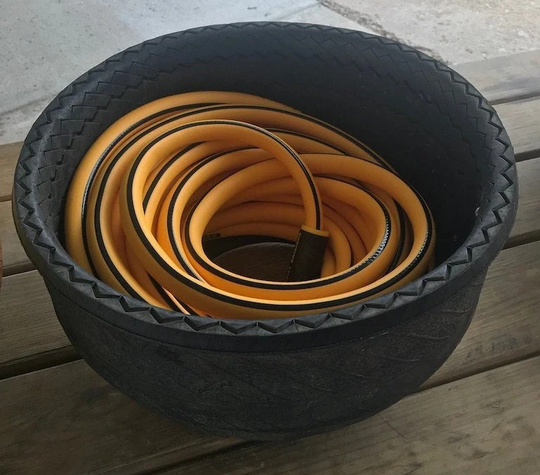 Rolled Edge Hose Storage Pot Small - 25'-50'