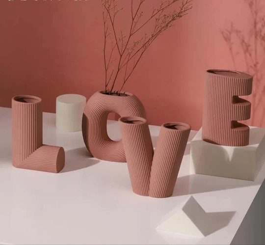 Love Vase | Boho Home Decor Gifts For Bride From Groom Apartment Aesthetic Gf Love Handle Anniversary