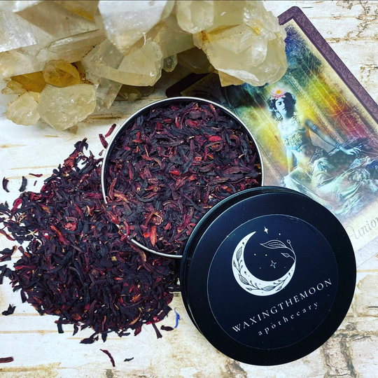 Organic Food Grade Hibiscus Flower 1 Oz Tin
