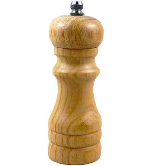 Pepper grinder wooden stainless steel core manual freshly ground black sesame sea salt white pepper 5 inch white