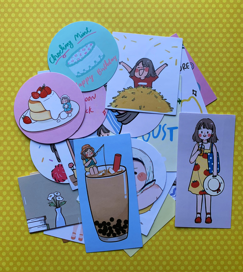 Girl For Every Season Stickers // Embellishments// Scrapbooking Junk Journal