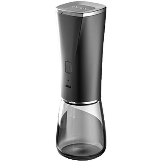 Fvbjd - Electric Salt and Pepper Grinder Set - Pack of 2-Automatic Rechargeable Mills-Adjustable Ceramic Grind Upgrade charging black [1 pack