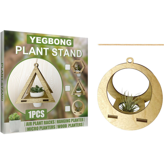 Geometric Plant Hanging Planter Wooden Hanging Planter Home Decor Planter Container