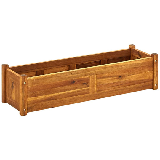 Asupermall - Garden Planter Acacia Wood 100x30x25 cm