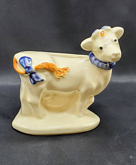 Vintage Ceramic Cow Succulent Planter