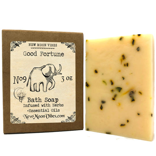 Good Fortune Luck Success Conjure Herbal Soap Bar Ritual Bath Wicca Enhance Intuition Confidence Courage Manifest Goals