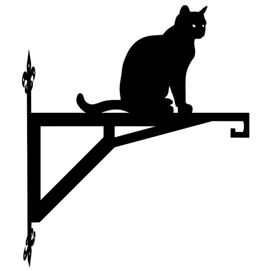 Cat Sitting Modern Contemporary Hanging Bracket