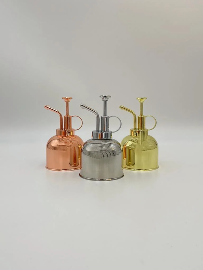 Metal Silver Or Rose Gold, Gold Colour, Stanless Steel Plant Mister, Watering Can, 300Ml, Spray Bottle, Accessories