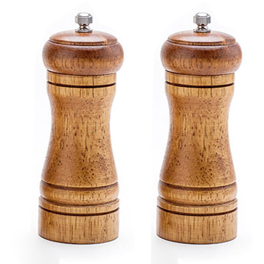 Dksfjkl - Pepper Grinder Salt and Pepper Grinder, Oak Wood Pepper Grinder, Adjustable Roughness Ceramic Rotor with Different Colors, Spice and Seed