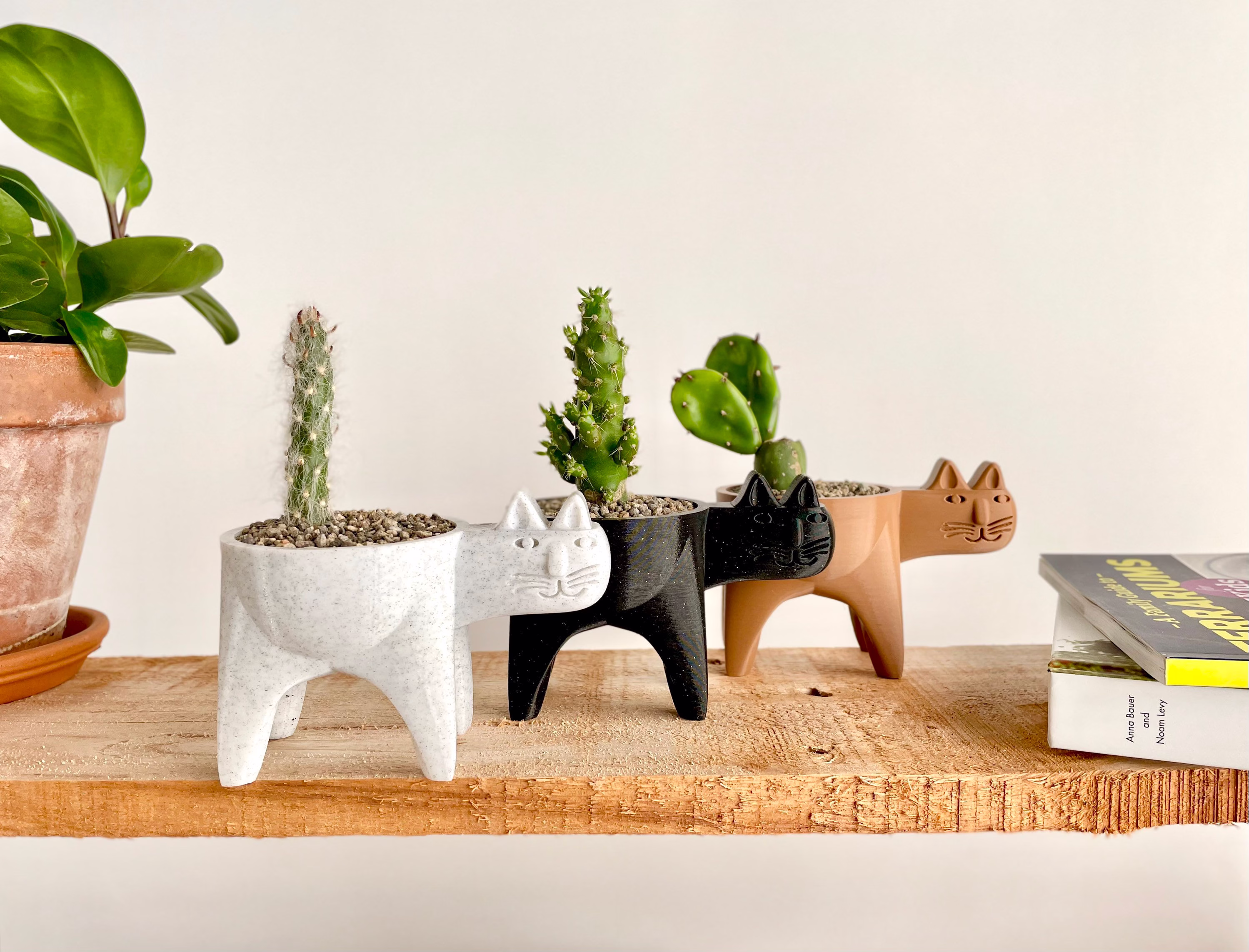 Cat Planter, Cactus Succulent Gift Idea, Minimalist Decor, Boho, Plant Pot, Decor