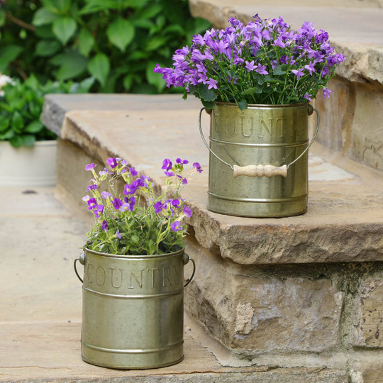 Set Of Two Country Style Planters