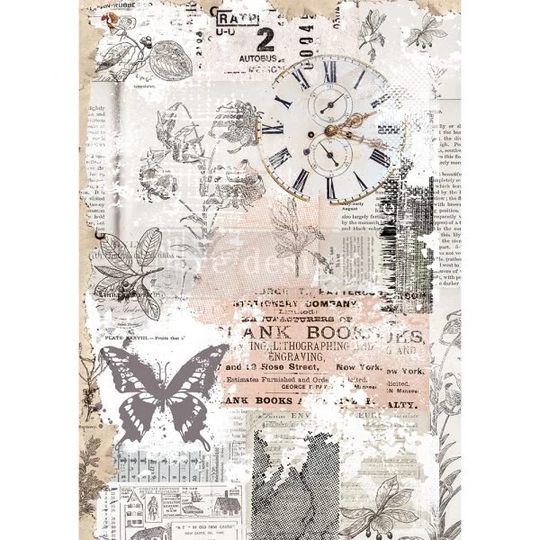 Herb's Memory - Decoupage Décor | Tissue Paper Mulberry Prima Re-Design