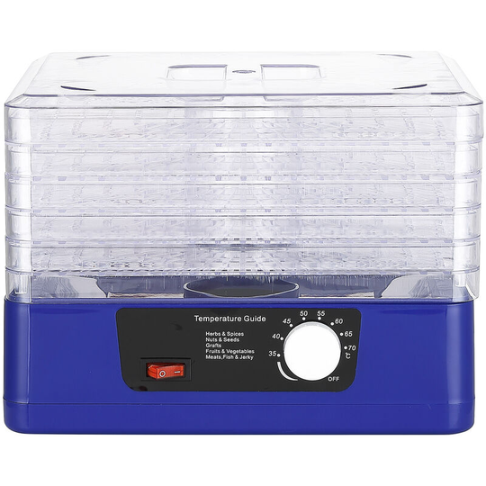 Superseller - 5 Trays Food Dehydrator Automatic Power Off Food Dehydrator Adjustable Intelligent Food Dehydrator for Herbs Fruit Dryer Machine