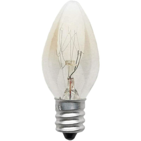 Soekavia - Salt Lamp Bulbs 220V 10W C7 Tip Bulb E12 Dimmable Screw Appliance Bulb Original Replacement Incandescent Light Bulb