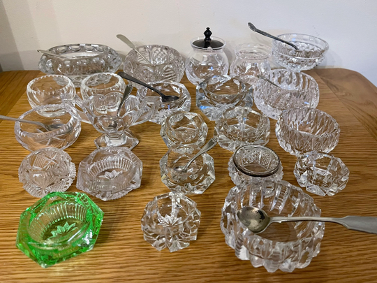 Vast Selection Of Antique & Vintage & Cut Glass Salts
