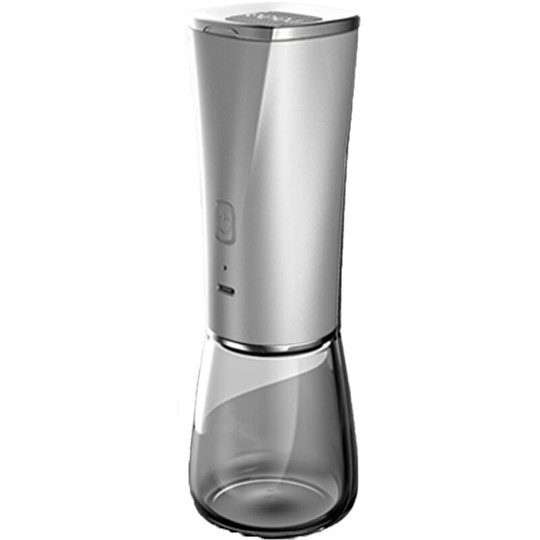 Fvbjd - Electric Salt and Pepper Grinder Set - Pack of 2-Automatic Rechargeable Mills-Adjustable Ceramic Grind Upgrade Charging Silver [1 Pack]