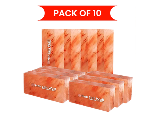 Himalayan Salt Bricks For Wall Size 8x4x2 Pack Of 10 Home Improvement