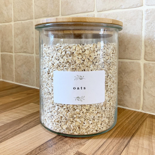 Pantry Stickers // Baking Ingredients Labels, Dried Foods, Tea Coffee Labels Cute Pantry Kitchen Organisation, Botanical Storage