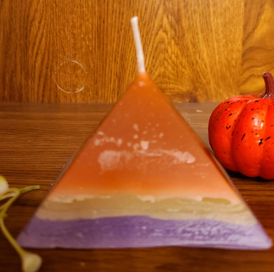 Season Of Fall, Medium, Hidden Treasure, Secret Scented, Pyramid Candle