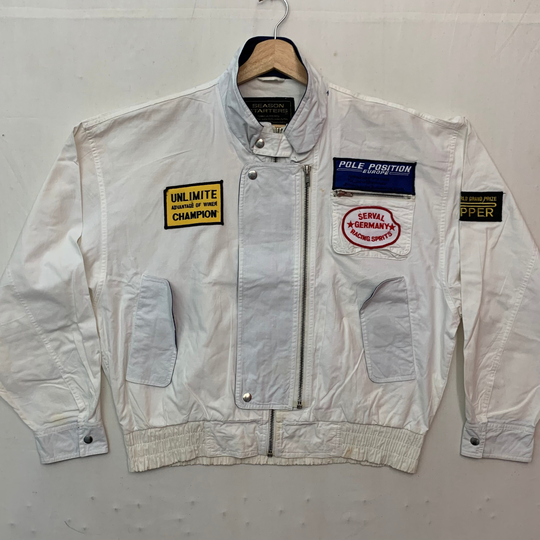 Vintage Season Starters Jacket Racing Zipper Size Xxl