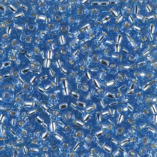 Seed Bead 8-28 Miyuki Beads 8/0 Silver Lined Cornflower Blue 10 Grams Diy