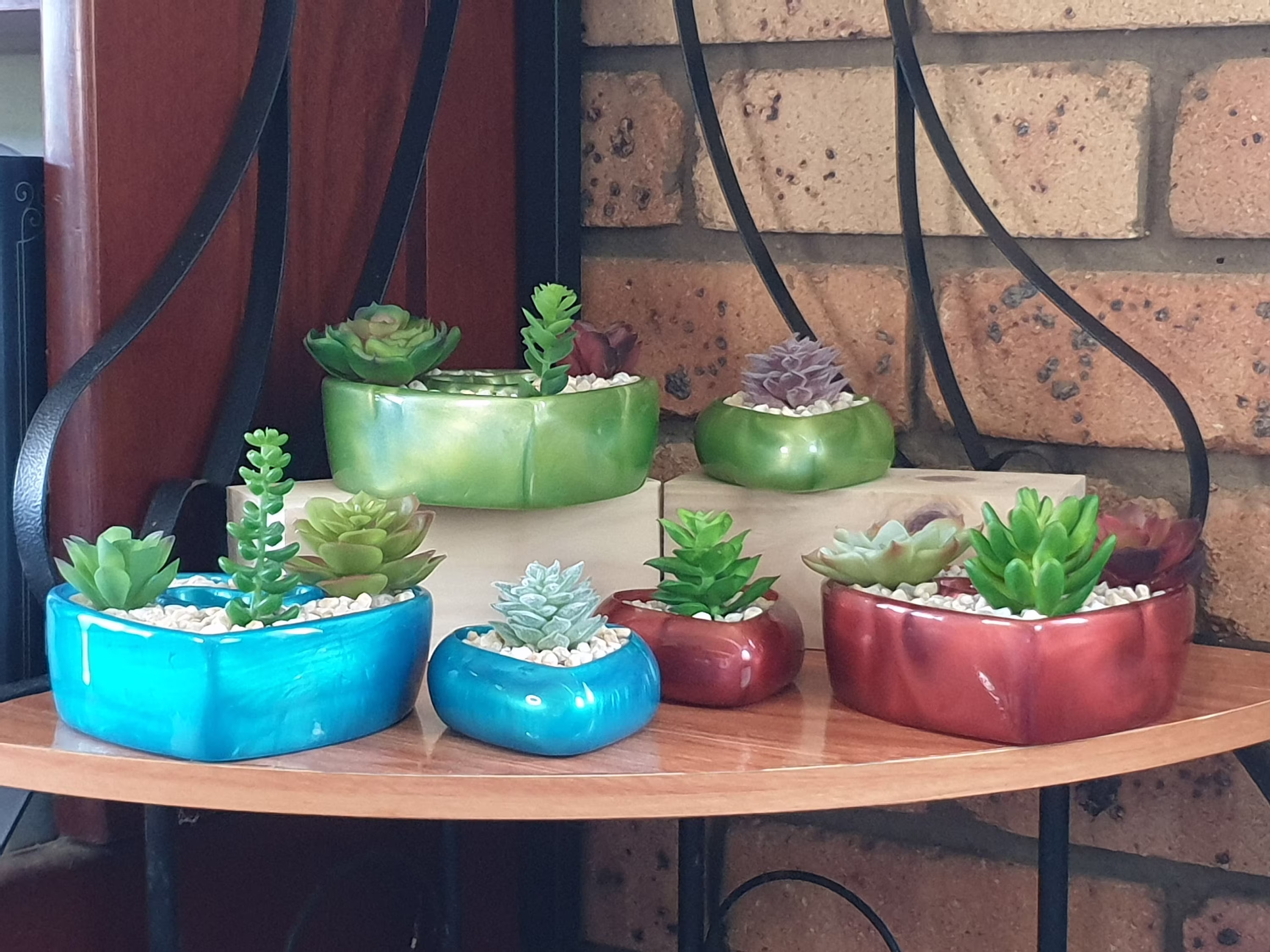 Heart Shaped Resin Plant/ Succulent Pots
