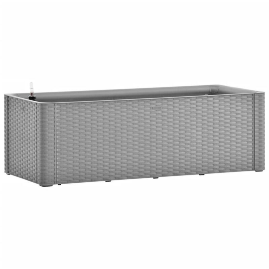 Garden Raised Bed with Self Watering System Grey 100x43x33 cm Vidaxl Grey