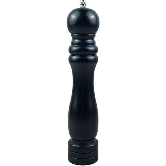 Pepper grinder wooden stainless steel core manual freshly ground black sesame sea salt grain grinding 10 inch black