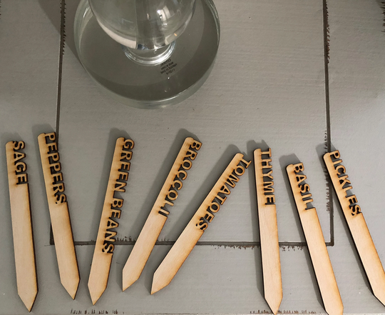 Custom Size Garden Stakes, Markers, Herb Vegetable Stakes