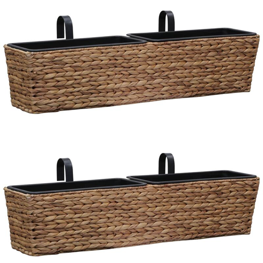 Devenirriche - Garden Planters 2 pcs Water Hyacinth - Brown