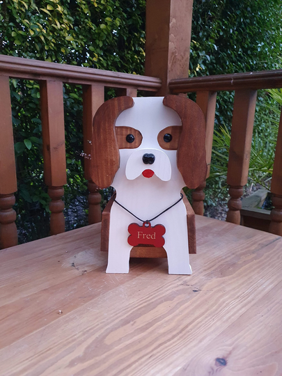 Cavalier King Charles Spaniel Pet Planter, Birthday Gift
