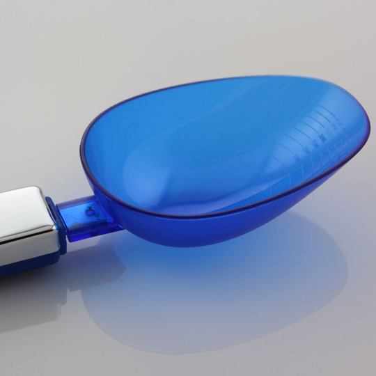 0.1g up to 300g graduation measuring spoon, multi-function food scale, kitchen scale for spices & herbs-blue