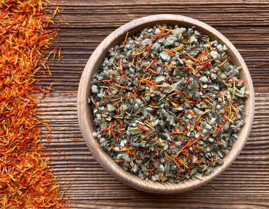 Focus Herbal Blend Brain Booster Tea With Gotu Kola, Holy Basil, Mullein Leaf & Safflower Petals