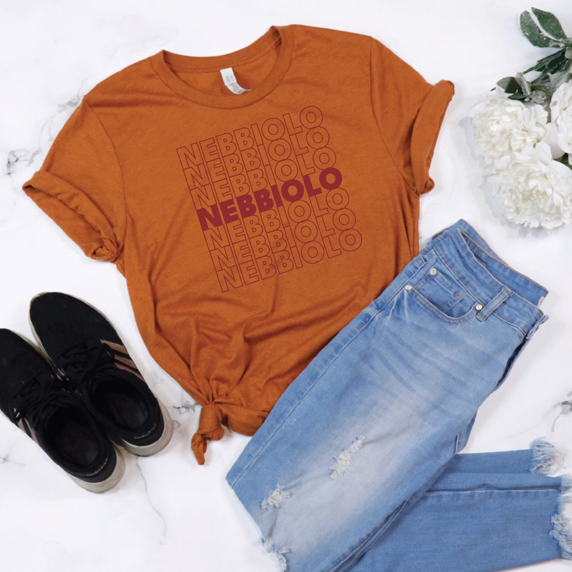 Fall Nebbiolo T-Shirt/Nebbiolo Wine Shirt/Wine Lover Shirt/Fall Season/Gift For