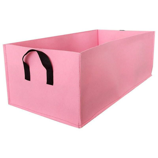 Sun Flowergb - Plant Grow Bags Vegetable Flower Pot Planter Raised Garden Planting Bed Container Home Decor (60X30x20cm) Pink