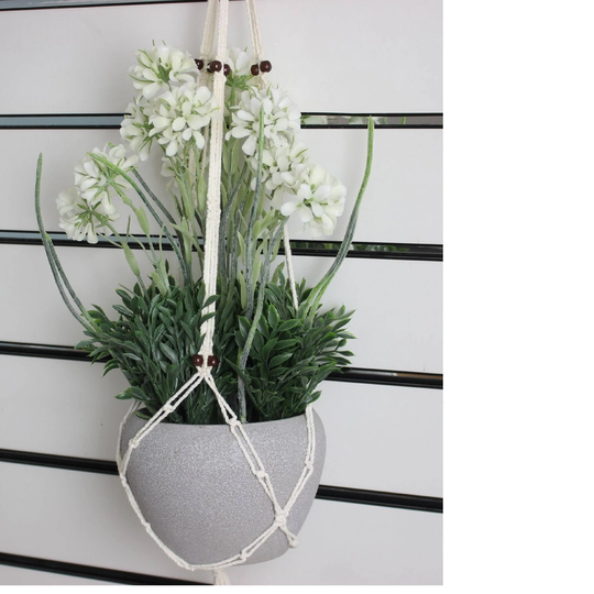 Macrame Plant Hanger - Hanging Flower Pot Basket Holder Rope Wall Garden Art Home Decor Boho